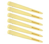 6 pezzi di fermagli per capelli gialli con becco d'anatra per tagli di capelli salone - Presa sal nessun nno ai capelli design antiscivolo