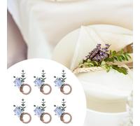 6 pezzi di fermatovaglioli per cena, Natale, hotel, matrimonio, anelli per