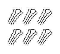 6 Pezzi Di Forcine A Quattro Denti, Formicolio In Plastica Nera, Capelli Creativi, Accessori Per Capelli In Moda Classica Per Donne, Forcella Per Capelli Per Lo Styling.