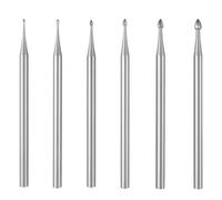 6 pezzi di frese Bud per gioielli - mandrino da 3/32 di pollice, utensili lapidari e punte per incisione per utensili rotanti