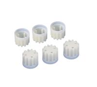 6 pezzi di ingranaggio for tritacarne, pignone for tritacarne Axion M11 M12 M14 M21 M25 M31 M32 M33 M35 M41, boccola di accoppiamento for coclea a vite