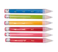 6 Pezzi di Matite Jumbo In Legno per Oggetti di Scena, Matita Grande Divert2072