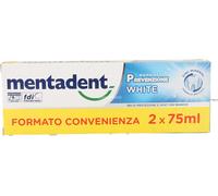 6 pezzi di mentadent p white 2x75ml bitubo