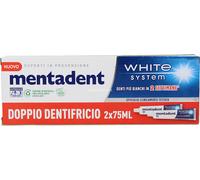 6 pezzi di mentadent white system bipacco 2x75 ml.