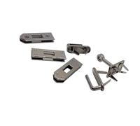 6 pezzi di metallo borsa hardware pratico alla moda chiusura per riparazione borse e accessori sostituzione borse chiusure, Nero , One Size