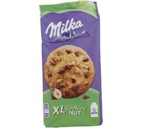 6 pezzi di milka cookies nuts xl cookie con cioccolato al latte e nocciole- 184