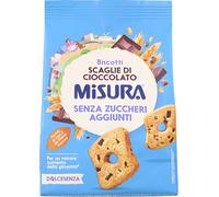 6 pezzi di misura dolcesenza biscotti con scaglie di ciocc. gr.290