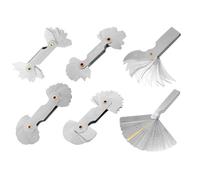 6 Pezzi di Misuratore del Raggio nel Acciaio Inossidabile con Spessimetro S3727