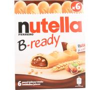 6 pezzi di nutella b-ready snack con nutella e croccante cialda - 19 gr
