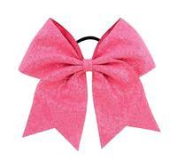 6 pezzi di paillettes da 8 pollici con fiocco a coda rondine, fiocchi lucidi elastici for capelli, copricapo scintillante Per Cheerleaders(Color 11)