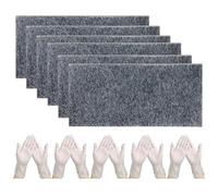 6 Pezzi Di Panno Di Cotone Per Lucidare L'Auto, 5 Paia Di Guanti, Panno Nano Glitterato, Panno Per La Rimozione Dei Graffi Dell'Auto, Panno Per La Cura Della Vernice Dell'Auto