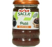 6 pezzi di patè di olive nere saclà per aperitivi e bruschette - 190 gr