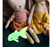 6 pezzi di pesce artificiale Ornamento finto ornamento silicone fischia di