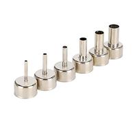 6 Pezzi di Pistola Ad Aria Calda per la Stazione di Rielaborazione 858D, Accessori in Acciaio Inossidabile 4/5/8/10/12 Mm, per Diverse Esigenze di Saldatura