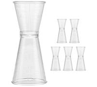 6 pezzi di plastica a doppia faccia misurino Jigger misuratore cocktail