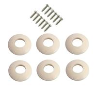 6 Pezzi Di Plastica Bianca Puntali Rondelle Guarnizione Viti Per Accordatori Per Chitarra Teste Di Macchine Piroli Parti Accessorio per Chitarra Strumento