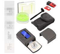 6 pezzi di regolazione e set di regolazione per giradischi: set di aghi per giradischi, bilancia digitale con azimut, libellula e stencil sporgente, spazzola per la pulizia, ago di ricambio per