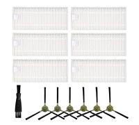 6 pezzi di ricambio filtro + 6 spazzole laterali + 1 spazzola pulita kit per O*K*P Life K2 K3 K4 K5 per accessori per aspirapolvere L*e*f*a*n*t M210 M210S