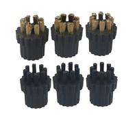 6 pezzi di ricambio for spazzola in ottone e nylon for pulitore a vapore, compatibili con le parti dell'aspirapolvere for elettrodomestici Steam Mop X5