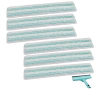 6 pezzi di ricambio in microfibra, compatibile con lavavetri Leifheit Window & Frame Cleaner L, rivestimento di ricambio per finestre, 32 cm di larghezza