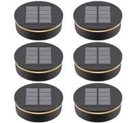 6 pezzi di ricambio per lampade solari Top 8 cm, luci solari con doppio LED, IP44, impermeabile, copertura di ricambio solare per luci solari da giardino e decorazioni da giardino fai da te (6)