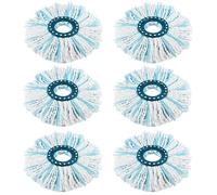 6 pezzi di ricambio per Leifheit Clean Twist Disc Mop/Clean Twist Disc Mop Ergo, mop in microfibra per tutti i pavimenti, la scopa a doppia fibra può essere efficiente assorbimento d'acqua forte
