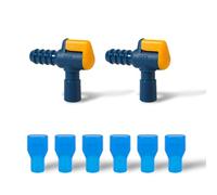 6 Pezzi di Ricambio per Valvole a Morso e 2 Connettori per Tubi Angolati, Set di Valvole di Chiusura/On/Off per Camelbak, Bocchini di Ricambio per Camelbak, Parti di Ricambio per Camelbak