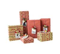 6 pezzi di scatole regalo di Natale decorazioni decorative per negozio