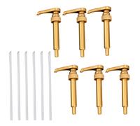 6 pezzi di sciroppo universale pompa di sciroppo di sciroppo Coffee bottiglie