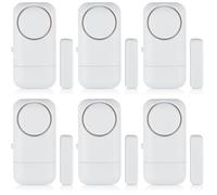 6 pezzi di sicurezza per finestre, autoadesivi per finestre, 120 db, con sensore magnetico wireless, per la sicurezza domestica, sensore di allarme per porta, per armadi, appartamenti e ufficio