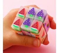 6 pezzi di simpatici ed originali gomme a forma di frutta, accessori da cartoleria, forniture scolastiche, regali perfetti per studenti, i colori, le parole scritte, i motivi e le forme sono casuali A