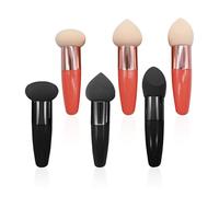 6 Pezzi Di Soffio Di Spugna Per Il Trucco, Soffio Di Spugna Con Manico, Soffi