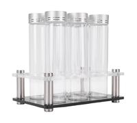 6 Pezzi di Stoccaggio per Chicchi di Chicchi di Chicchi, Tubo di Prova in Vetro Borosilicato Alto per Soggiorno Fai da Te Decorazione per Macchine da Letto per la Decorazione da Letto per la Camera