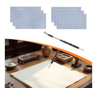 6 pezzi di stoffa per scrivere con disegno ad acqua, set per praticare la