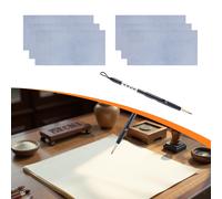 6 pezzi di stoffa per scrivere con disegno ad acqua, set per praticare la