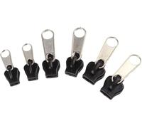 6 pezzi di tiralampo universali for cerniere, 6 misure, kit di riparazione a fissaggio istantaneo, denti di ricambio for cerniere, forniture for cucire fai da te, pratiche e durevoli