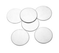 6 Pezzi Disco Acciaio 1 25/32"x0.07" per Piastra Rotonda