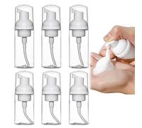 6 Pezzi Dispenser Schiuma Trasparenti Riutilizzabili 30ml + 50ml