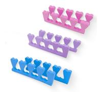 6 Pezzi divisori per dita in cotone, Schiuma Separatori di Dita, divisori per dita in cotone, separatori per dita, per unghie e unghie, adatti per nail art, pedicure, gel per sbavature, ecc.