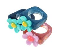 6 pezzi donne impilanti decorazioni di ghirlanda floreali impilabili gem the flowers accessori mancano