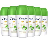 6 Pezzi Dove, Deodorante Roll On Advanced Care Cetriolo e Tè Verde, da 50ml