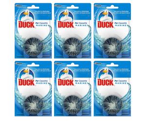 6 pezzi DUCK per cassetta MARINE Pulisce e Rinfresca il tuo WC water NUOVO