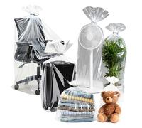 6 Pezzi Durevoli Sacchi Plastica,Sacchi Plastica100*152cm,Sacchetti Extra Large,sacchi plastica grandi,sacchi trasparenti grandi,Adatto per bagagli,mobili,giocattoli di peluche,imballaggi per trapunte