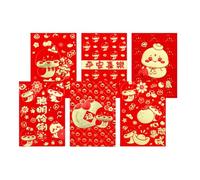 6 Pezzi Eleganti Buste Per Soldi Per L'Anno Del Serpente 2025 Con Disegni Del Cartone Animato E Fogli D'oro Adatto Per Tutti I Collezionisti Buste Per