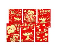 6 Pezzi Eleganti Buste Per Soldi Per L'Anno Del Serpente 2025 Con Disegni Del Cartone Animato E Fogli D'oro Adatto Per Tutti I Collezionisti Buste Per