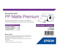 6 pezzi Epson PP Matte Label Prem Die-cut Roll Etichette/etichette 7113420
