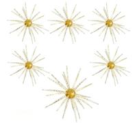 6 Pezzi Esca Morbida a Forma di Riccio Mare Galleggiante Lenza Realistica Scaglie Brillanti Stelle Riflettenti Swimbait Strappo Verme Artificiale Acqua Salata Dolce