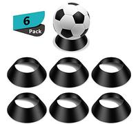 6 Pezzi Espositore per Palla Piedistallo per Cimeli per Palla Stand per Pallone Supporto per Pallone da Calcio per Pallacanestro Calcio Pallavolo Softball Bowling