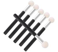 6 Pezzi Essence Pennello Correttore a Testa Rotonda, Piccolo | Spugna, Alluminio e Legno, per Fondotinta e Correzione, Applicatore Make-up