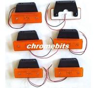6 Pezzi Evidenziatore Luce 12 Volt Arancione 12V Ambra LED Lato Profilo Furgone